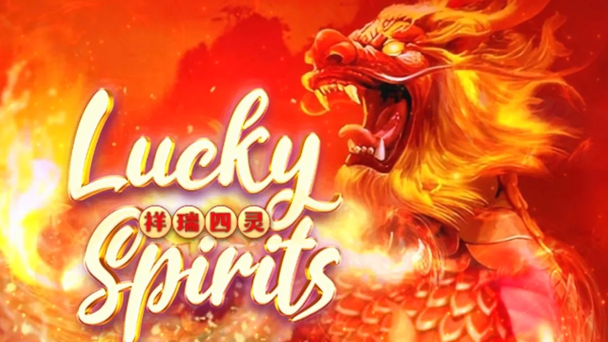 Interface do jogo de slot Lucky Spirits com design vibrante e místico